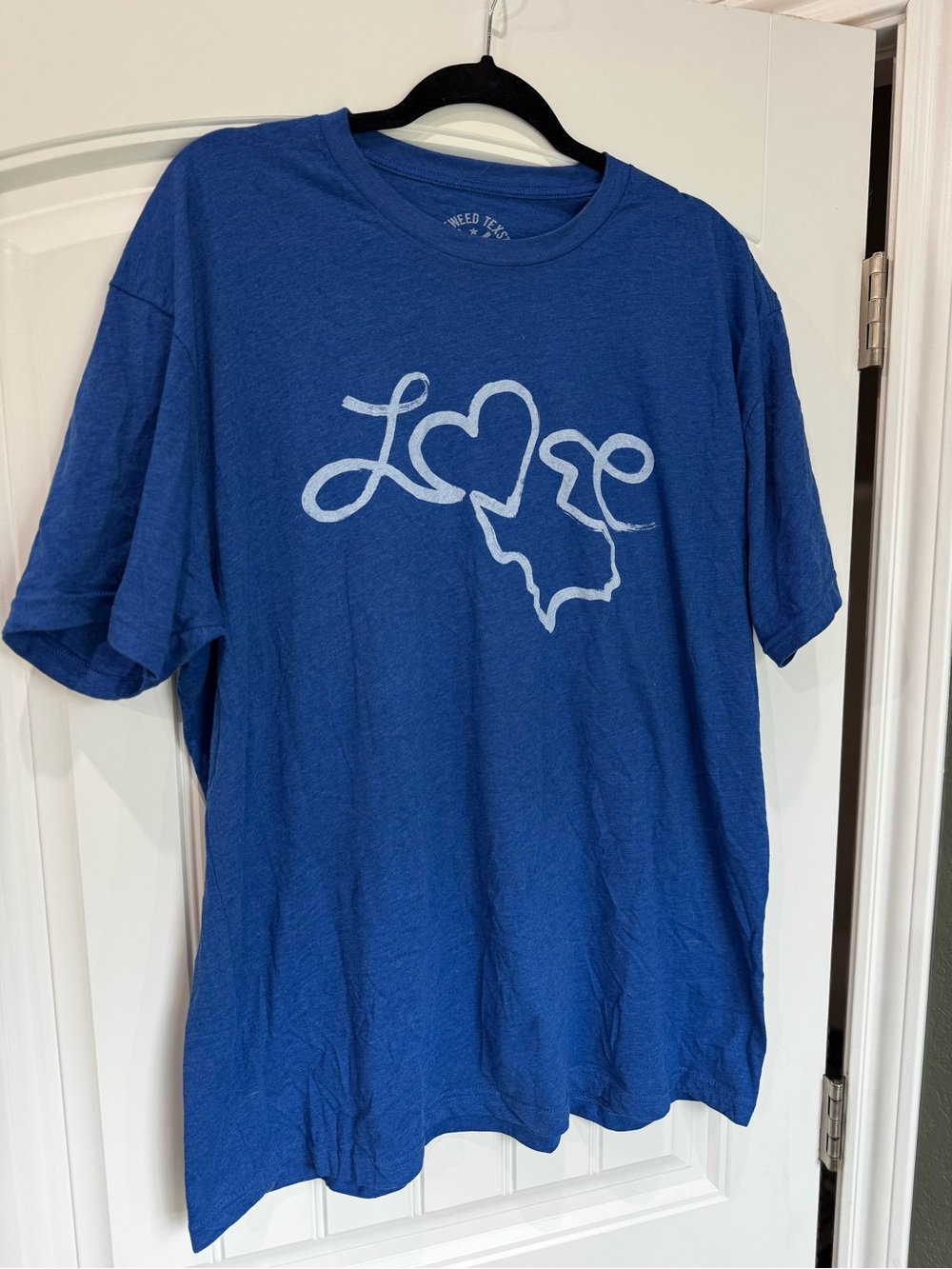Tumbleweed Texstyles Love Texas Graphic Tee Blue XXL Unisex T Shirt